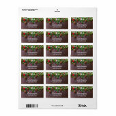 松素朴雪のクリスマステーブル ラベル (フルシート)