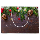 松素朴雪のクリスマステーブル ラージペーパーバッグ (正面)