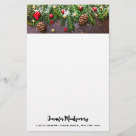 松素朴雪のクリスマステーブル 便箋