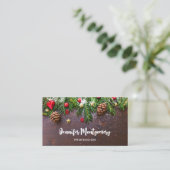 松素朴雪のクリスマステーブル 名刺 (スタンド正面)