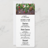 松素朴雪のクリスマステーブル 招待状 (正面)