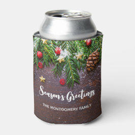 松素朴雪のクリスマステーブル 缶クーラー