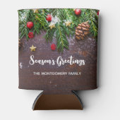 松素朴雪のクリスマステーブル 缶クーラー (正面)