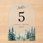 松結婚山番号 アクリル招待状 (正面)