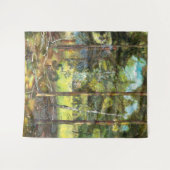 松絵画林の水色 タペストリー (正面(横))