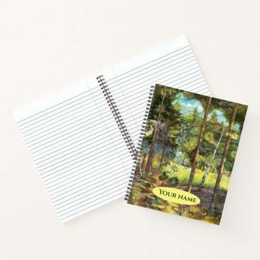 松絵画林の水色 ノートブック (内部)