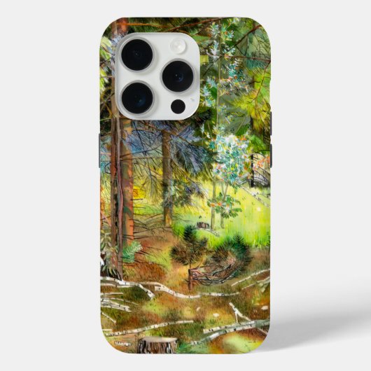 松絵画林の水色 Case-Mate iPhoneケース (裏面)
