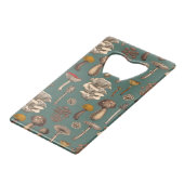 松緑の野生のキノコ クレジットカード栓抜き (正面アングル)