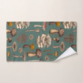 松緑の野生のキノコ バスタオルセット (ハンドタオル)