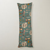 松緑の野生のキノコ ボディピロー (裏面 (縦))