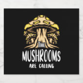 松茸の出が迫っている ビールラベル (シングルラベル)