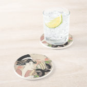 松葉創業の市川遊女 コースター (側面)