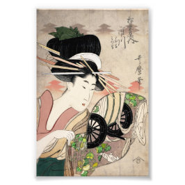 松葉創業の市川遊女 フォトプリント