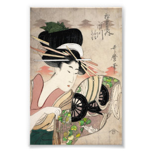 松葉創業の市川遊女 フォトプリント
