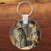 松葉杖のネコ キーホルダー (正面)