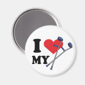 松葉杖ラブマグネット マグネット (正面/裏面)