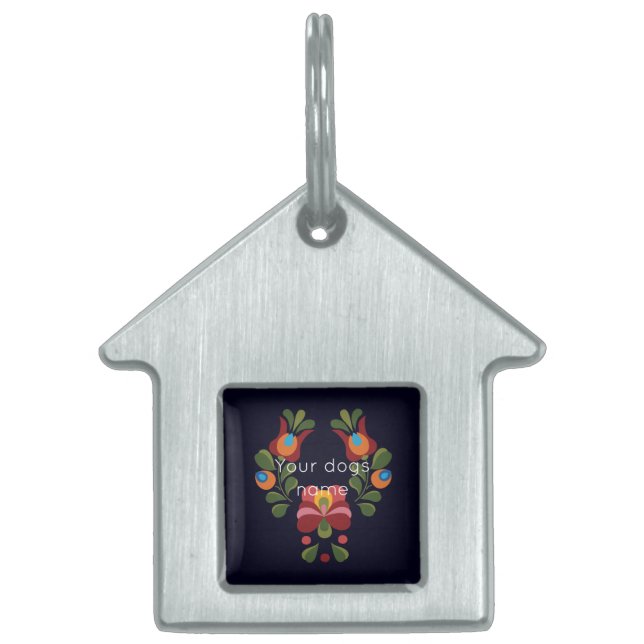 松葉花 ペットネームタグ (正面)