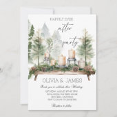 松蝋燭結婚パーティー 招待状 (正面)