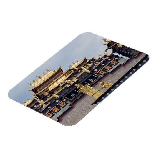 松赞林藏族寺院 - 云南,中国 マグネット (左側)