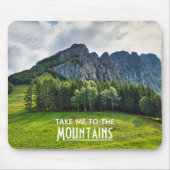 松連れ山へ マウスパッド (正面)