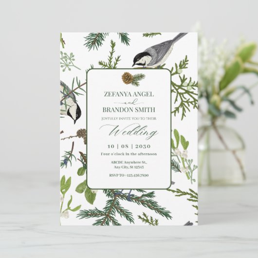 松離れの結婚鳥 招待状 (スタンド正面)