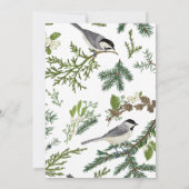 松離れの結婚鳥 招待状 (裏面)