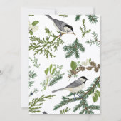 松離れ鳥の赤ちゃんシャワー 招待状 (裏面)