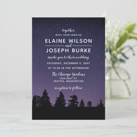 松雪冬の結婚式 招待状 (スタンド正面)