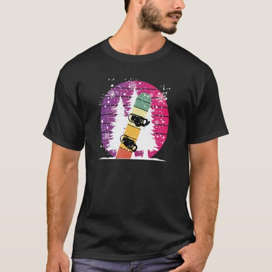 松雪板スノーボード2 Tシャツ (正面)