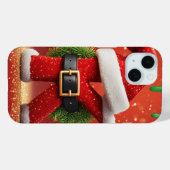 松飾りのあるサンタのKの文字 クリスマスの輝き🎅 Case-Mate iPhoneケース (裏面 (横))