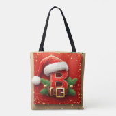 松飾りのサンタさんB 初期のクリスマスデザイン🎅 トートバッグ (裏面)