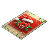松飾りのサンタさんB 初期のクリスマスデザイン🎅 ノートブック (左側)