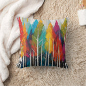 松鮮やかカラフルモダン術 クッション (ブランケット)