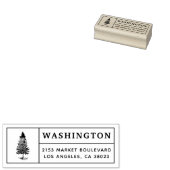 松 |ファミリカスタムー名差出人住所 ラバースタンプ (押印)