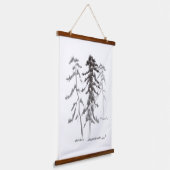 松 吊り下げ型タペストリー (傾斜あり)