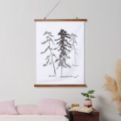 松 吊り下げ型タペストリー (寝室)