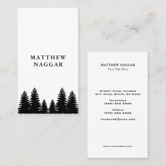 松 名刺 (正面/裏面)