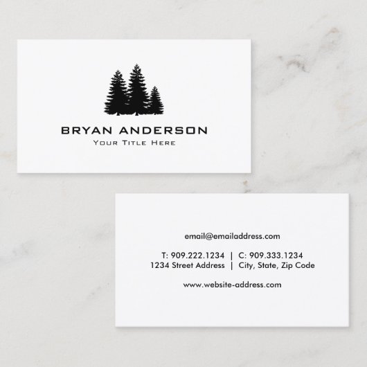 松 名刺 (正面/裏面)