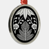 松，竹葉，梅 メタルオーナメント (右)