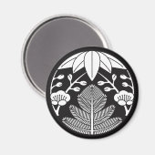 松、竹、梅の葉 マグネット (正面/裏面)