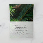 松/金ゴールド/レッドボウシーズンのグリーティングカード シーズンカード (内部)