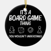 板おもしろい遊びの贈り物男性へ女好きのゲーマー セラミックオーナメント (正面)