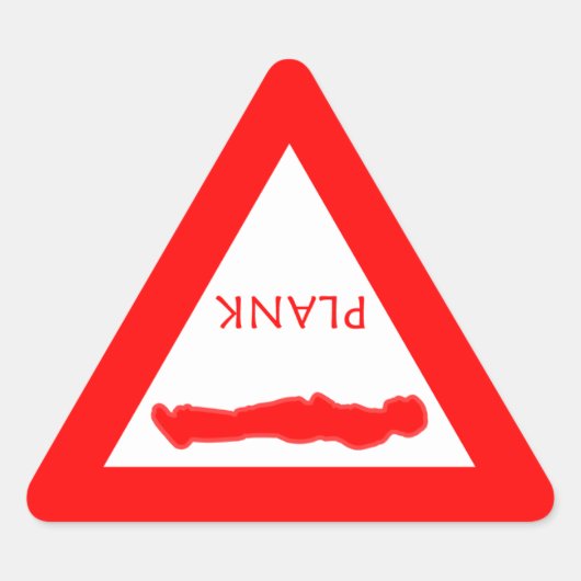 板に降伏しろ！ 三角形シール (正面)