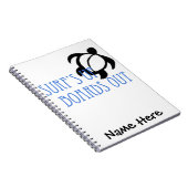 板の上のLineAの波 ノートブック (右側)