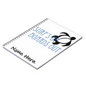 板の上のLineAの波 ノートブック (左側)