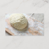 板を切る上のパン生地 名刺 (裏面)