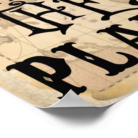 板を歩く ポスター (角)