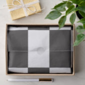 板市松模様に模様白黒クラシック板 薄葉紙 (ギフト)