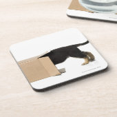 板紙箱の子犬 コースター (左側)