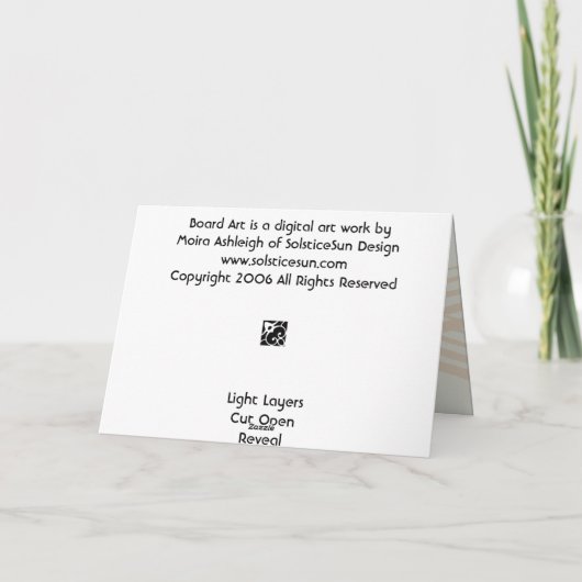 板芸術 カード (裏面)